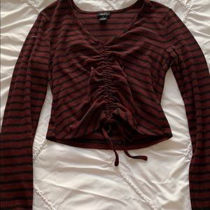 striped adjustable long sleeve